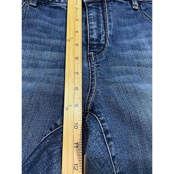 Apt. 9 Jeans Women's 12 Blue Capri Cuffed Whiskered Everyday Pockets Cottagecore - Picture 7 of 8